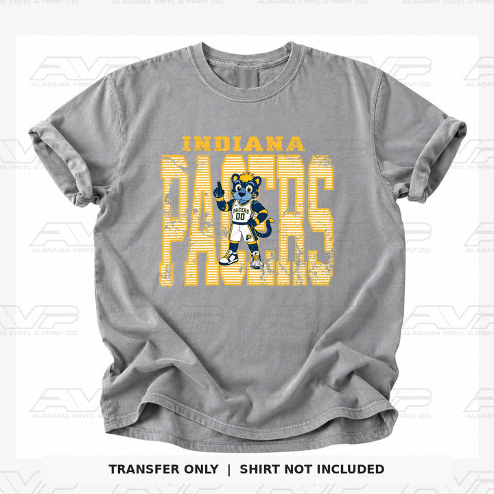 Indiana Pacers Mascot Stripes Alabama Vinyl