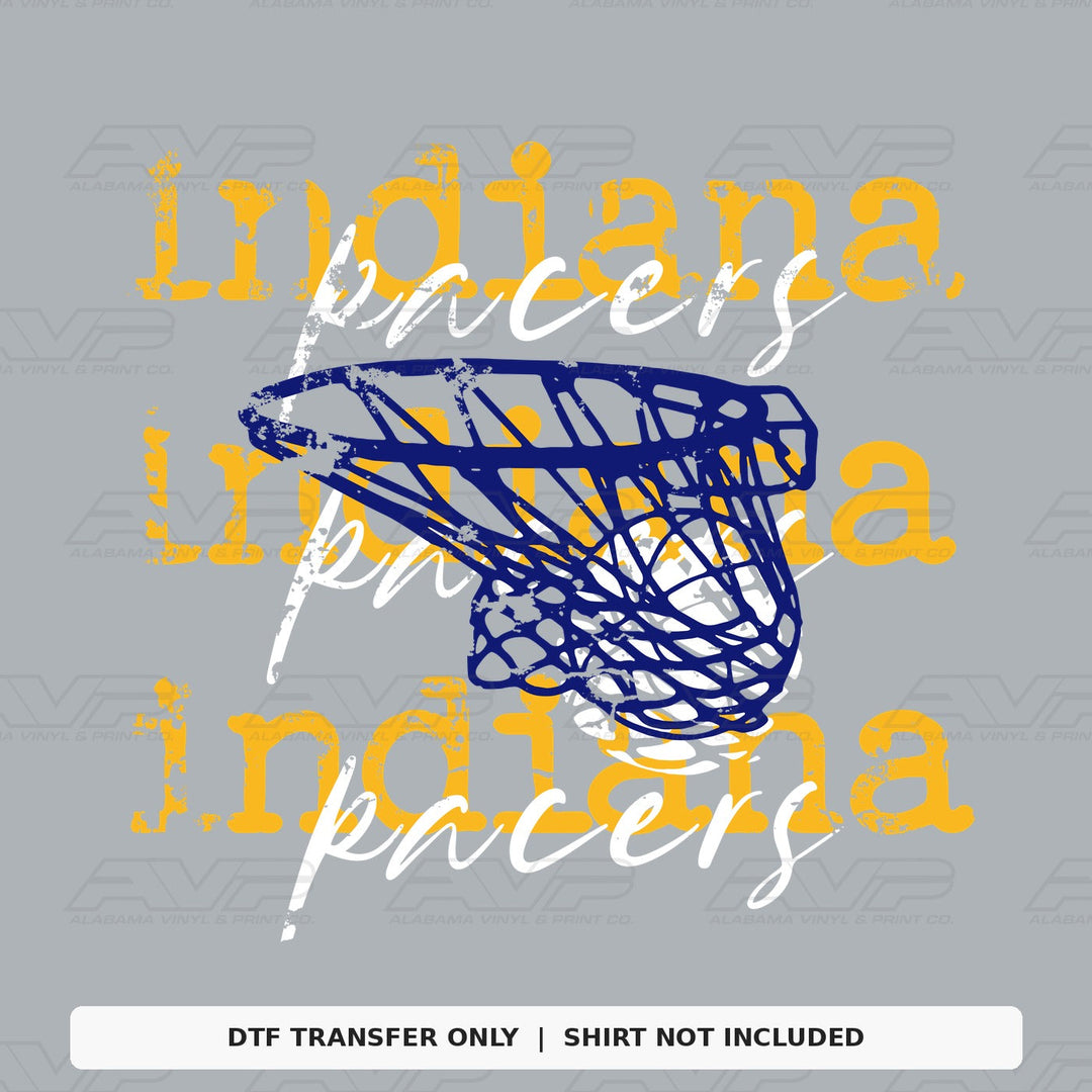 Indiana Pacers Basketball Hoop Alabama Vinyl