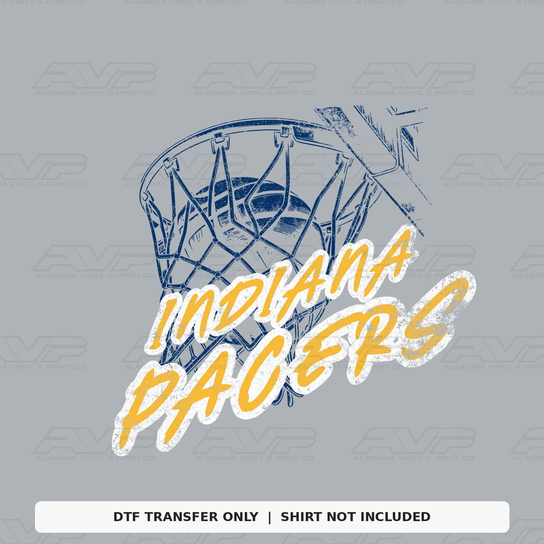 Indiana Pacers Ball in Net Alabama Vinyl