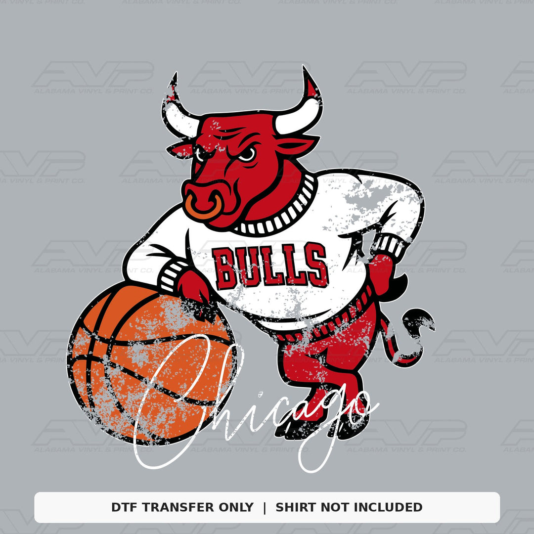 Chicago Bulls Basketball Mascot Alabama Vinyl
