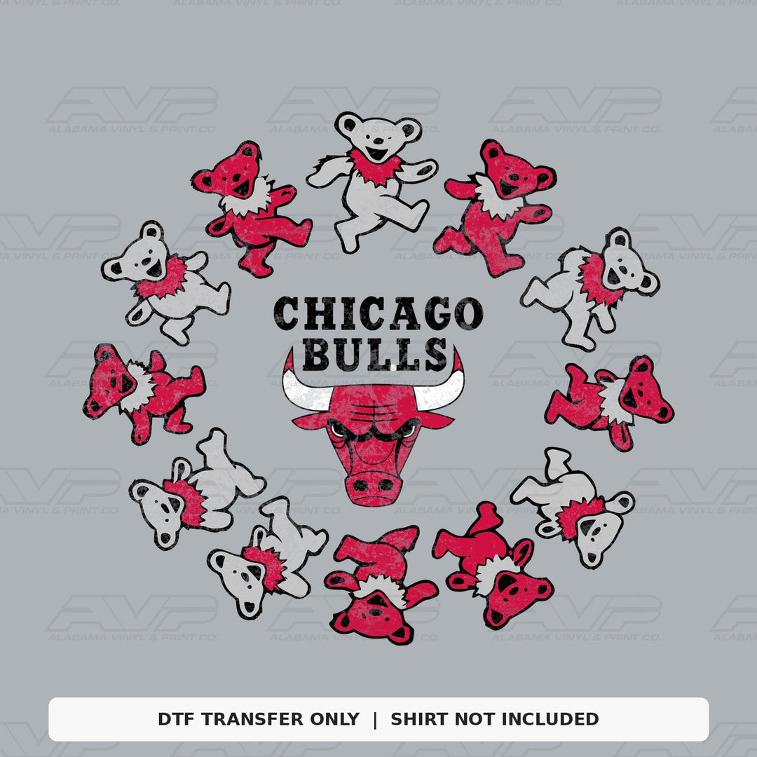Chicago Bulls Bears Alabama Vinyl