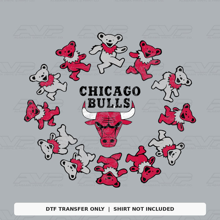 Chicago Bulls Bears Alabama Vinyl