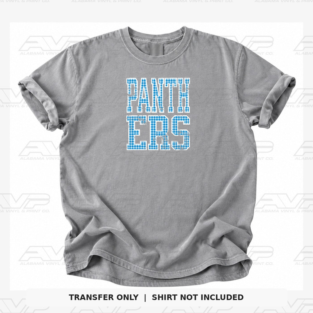 Carolina Panthers Gingham Alabama Vinyl & Print Co.