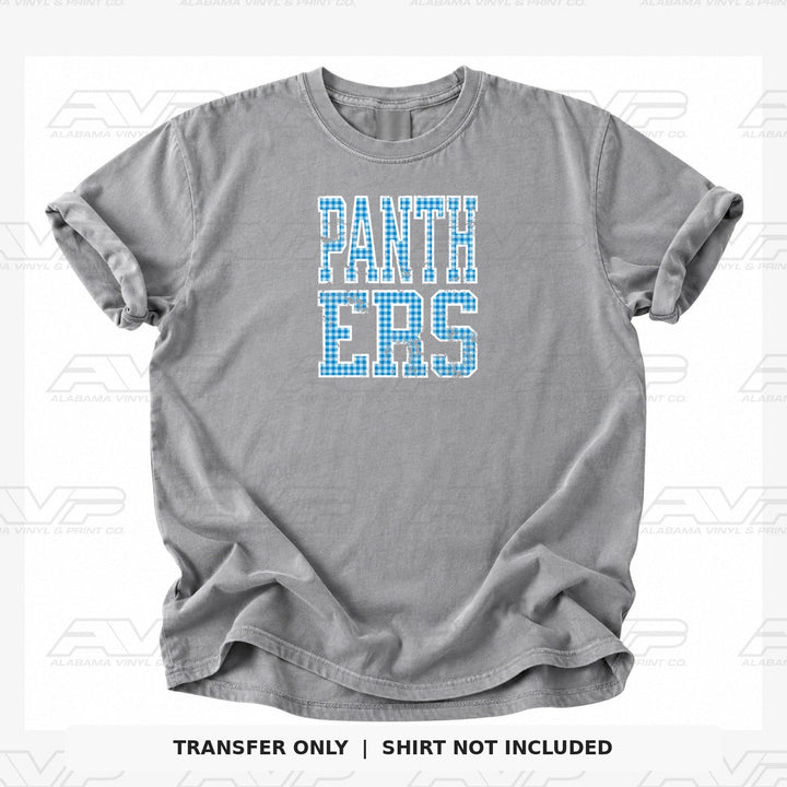 Carolina Panthers Gingham Alabama Vinyl & Print Co.