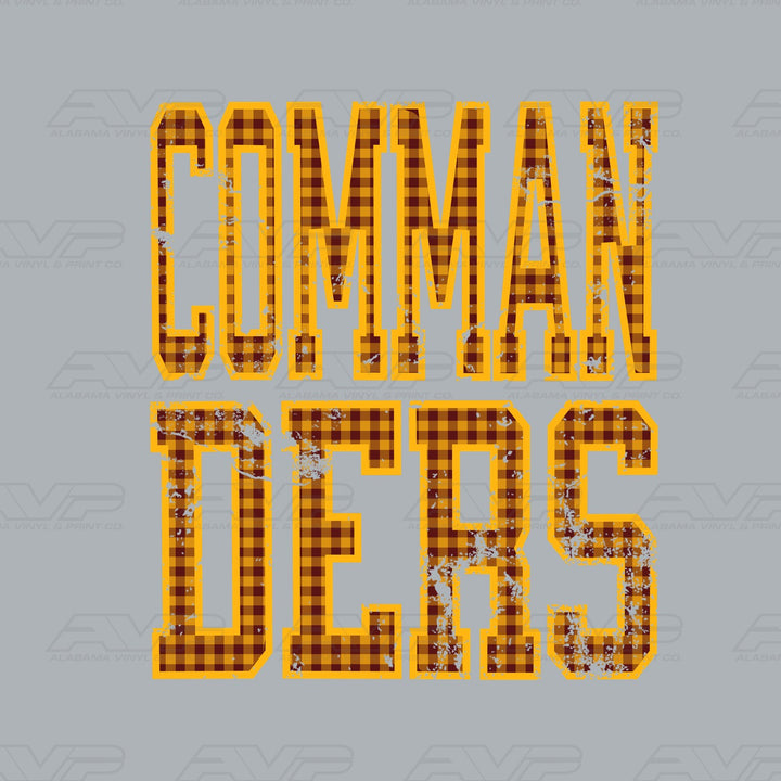 Washington Commanders Gingham Alabama Vinyl & Print Co.