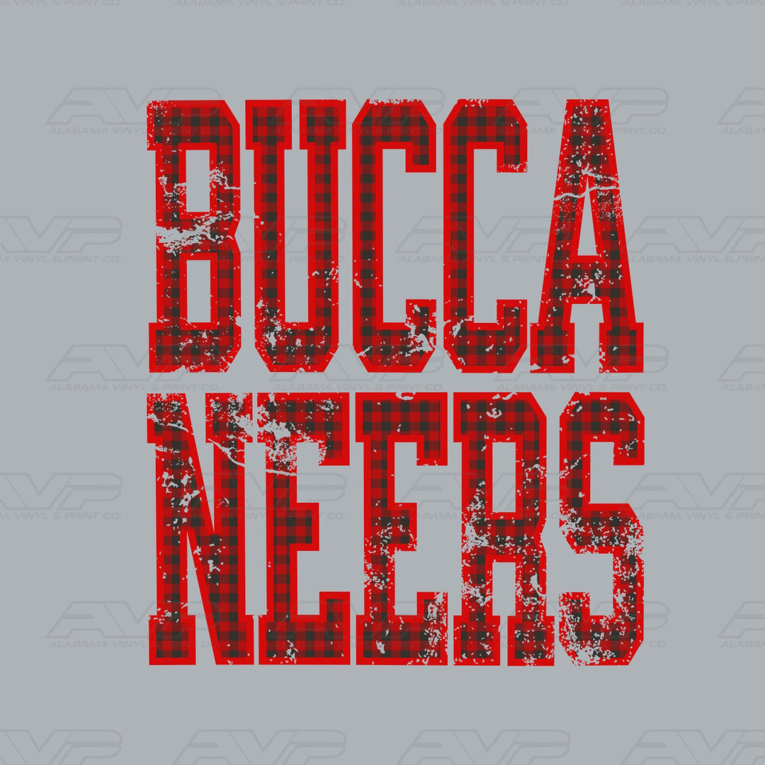 Tampa Bay Buccaneers Gingham Alabama Vinyl & Print Co.