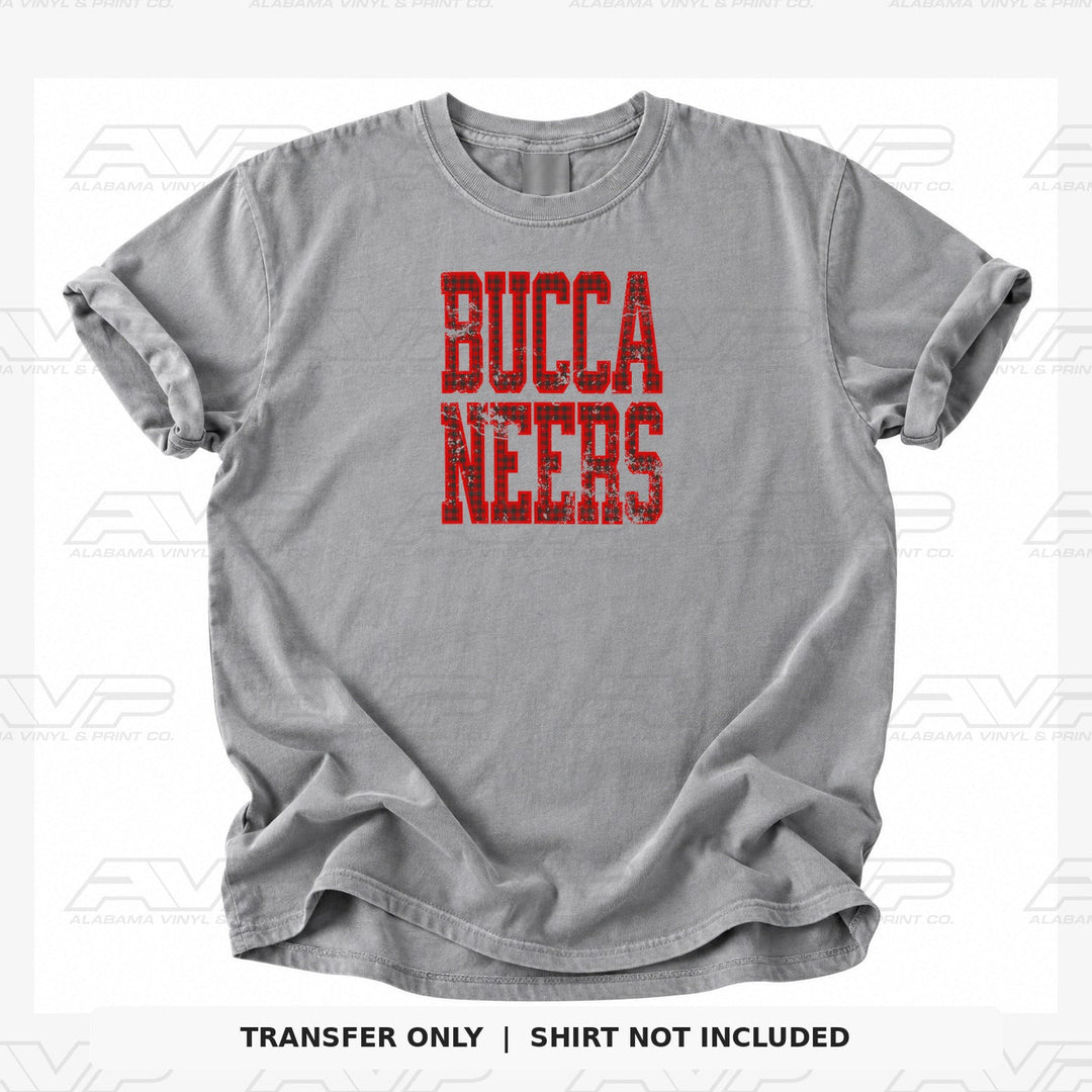 Tampa Bay Buccaneers Gingham Alabama Vinyl & Print Co.