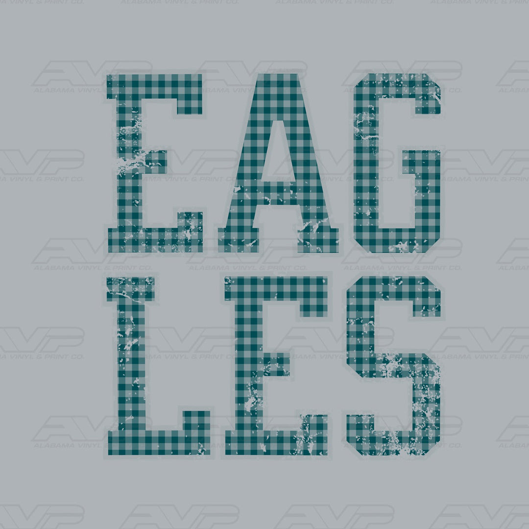 Philadelphia Eagles Gingham Alabama Vinyl & Print Co.