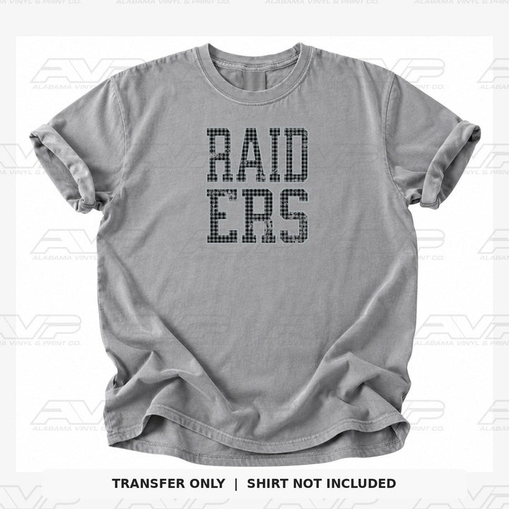 Las Vegas Raiders Gingham Alabama Vinyl & Print Co.