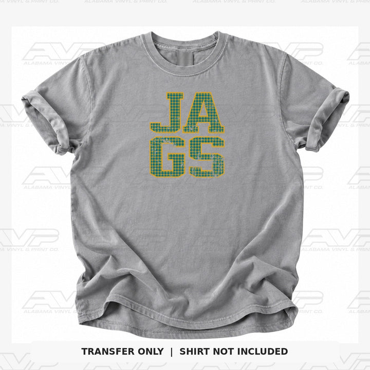 Jacksonville Jaguars Gingham Alabama Vinyl & Print Co.