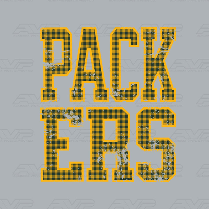 Green Bay Packers Gingham Alabama Vinyl & Print Co.