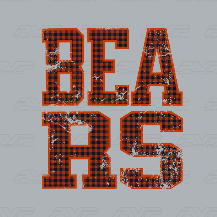 Chicago Bears Gingham Alabama Vinyl & Print Co.