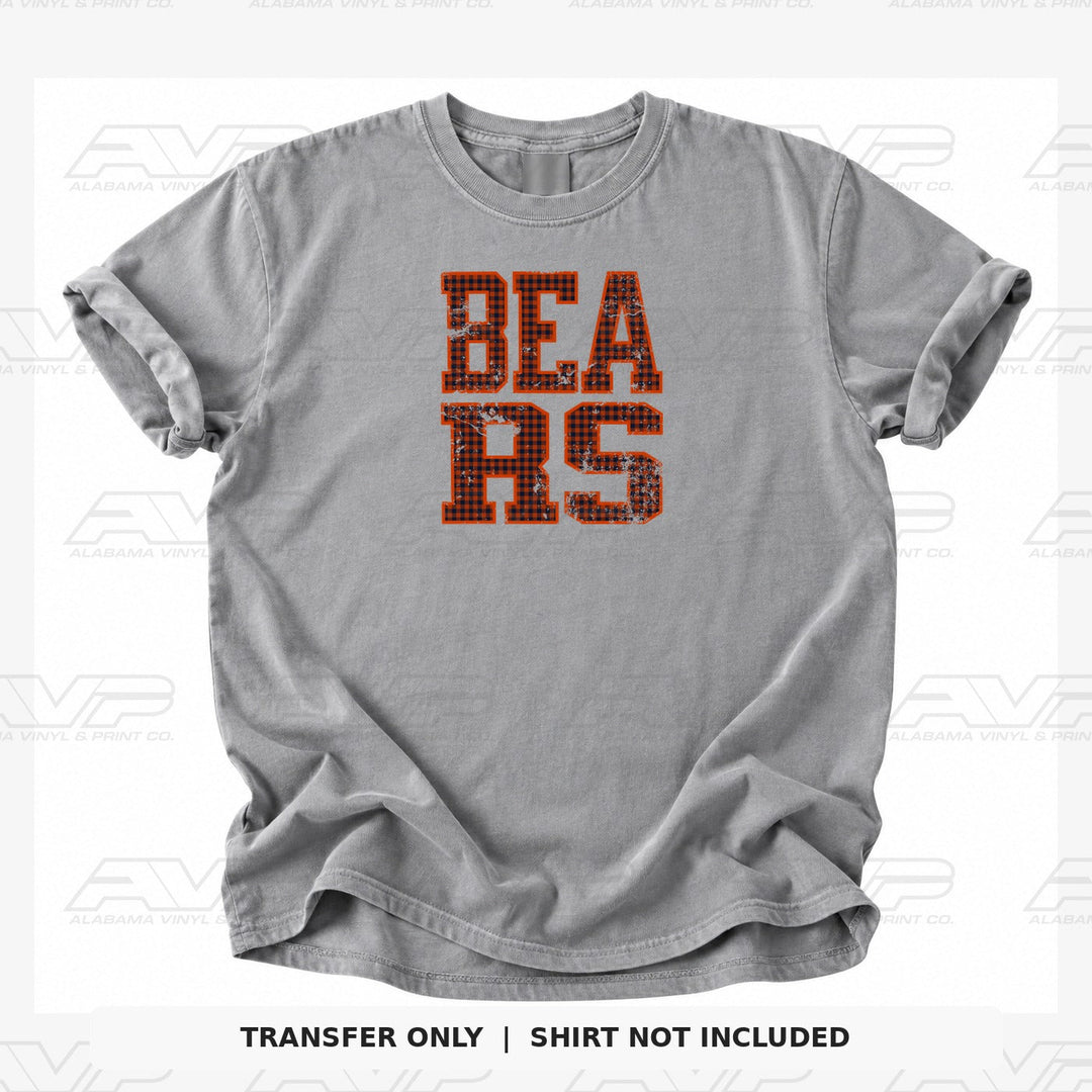 Chicago Bears Gingham Alabama Vinyl & Print Co.