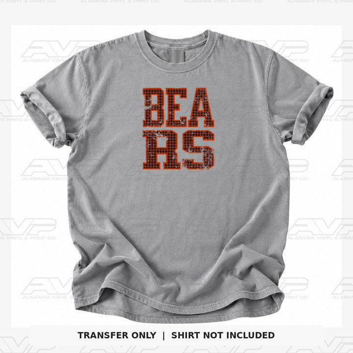 Chicago Bears Gingham Alabama Vinyl & Print Co.