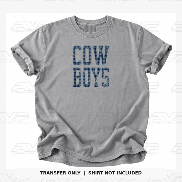 Dallas Cowboys Gingham Alabama Vinyl & Print Co.