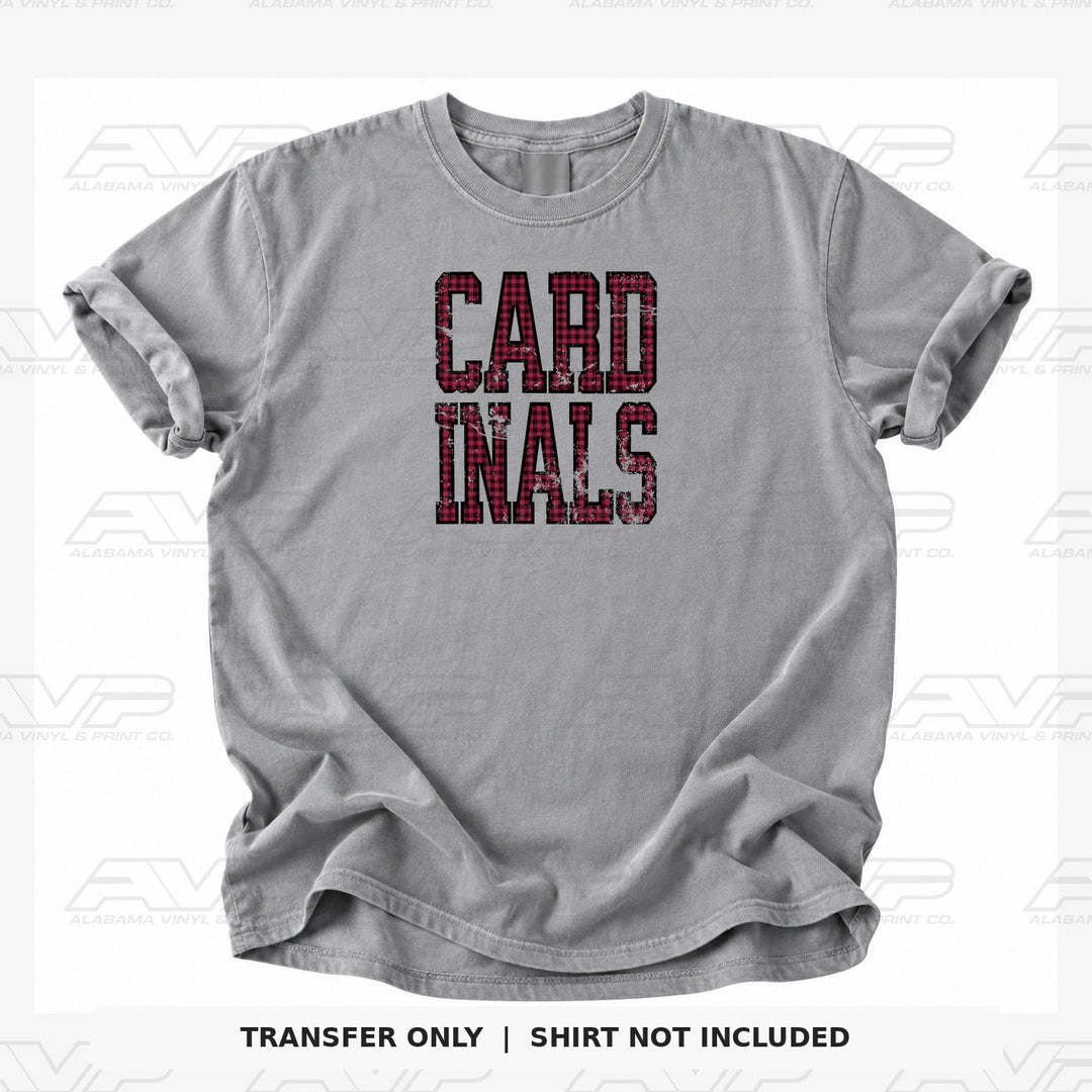 Arizona Cardinals Gingham Alabama Vinyl & Print Co.