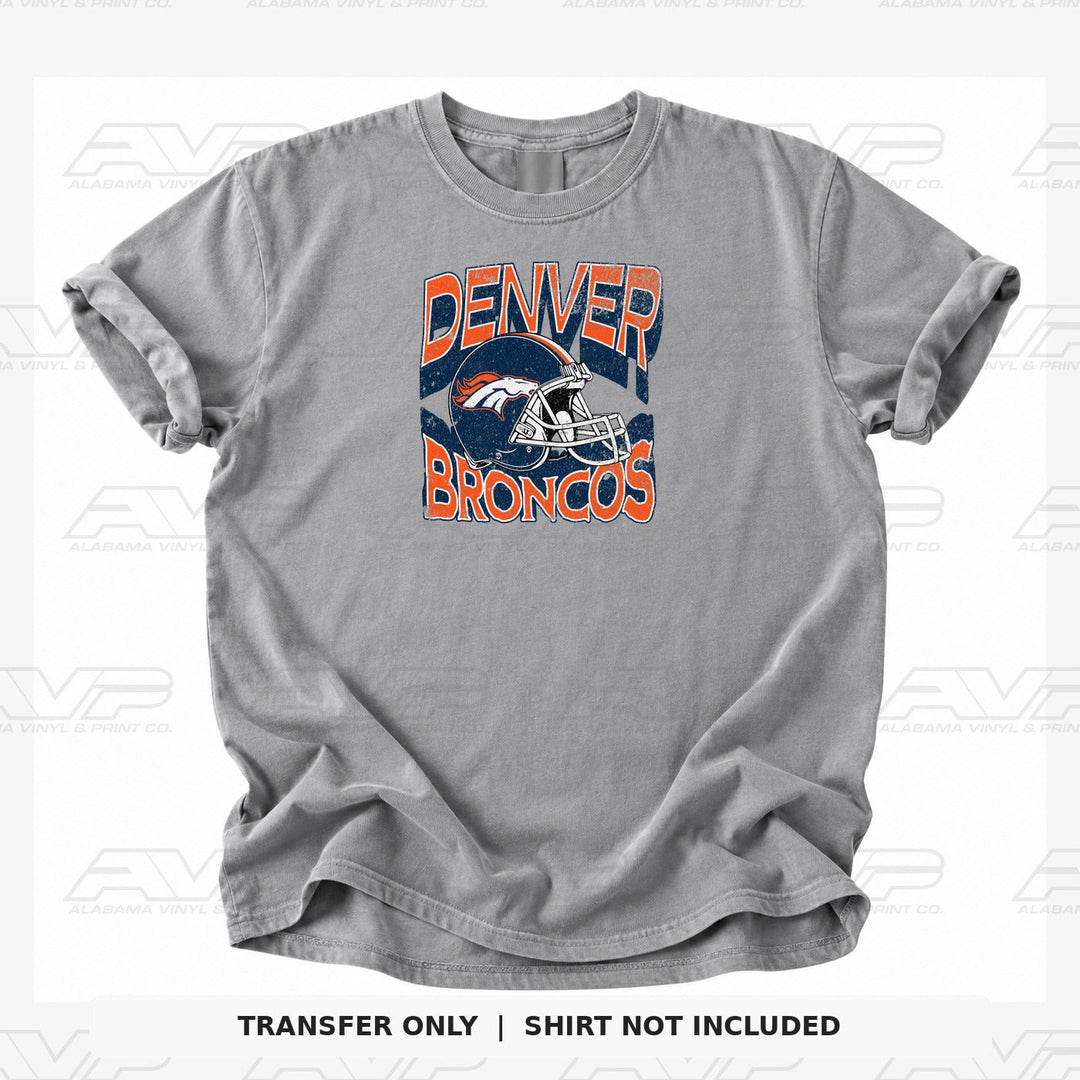 Denver Broncos Helmets & Heritage Alabama Vinyl & Print Co.