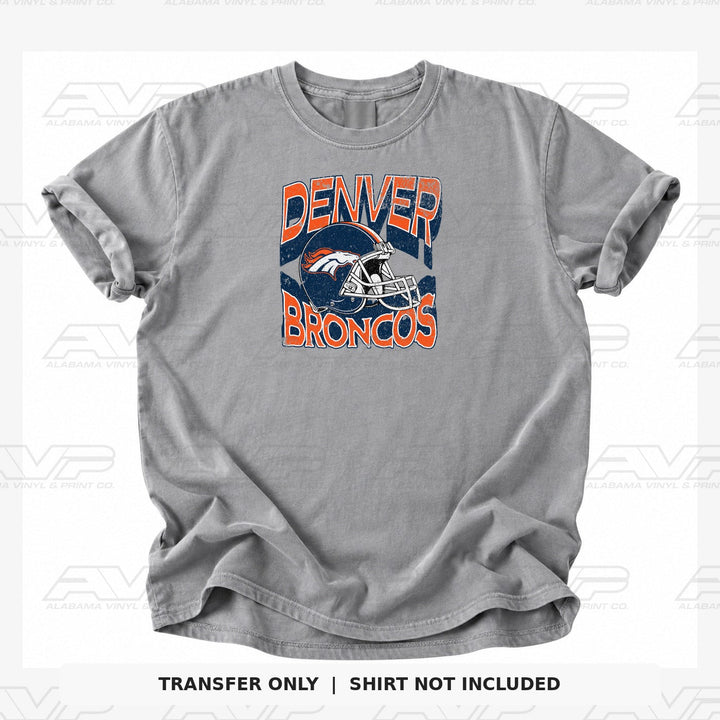 Denver Broncos Helmets & Heritage Alabama Vinyl & Print Co.