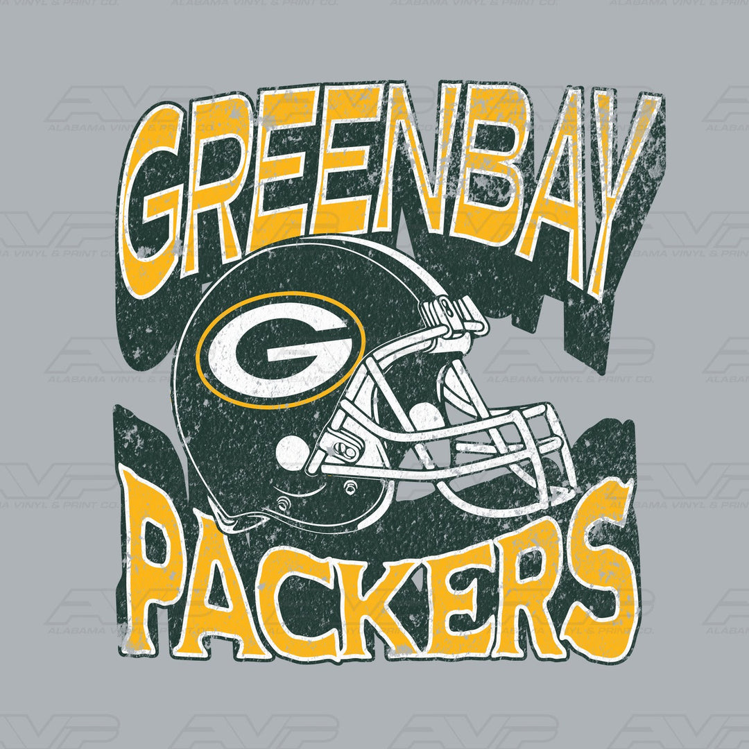 Green Bay Packers Helmets & Heritage Alabama Vinyl & Print Co.