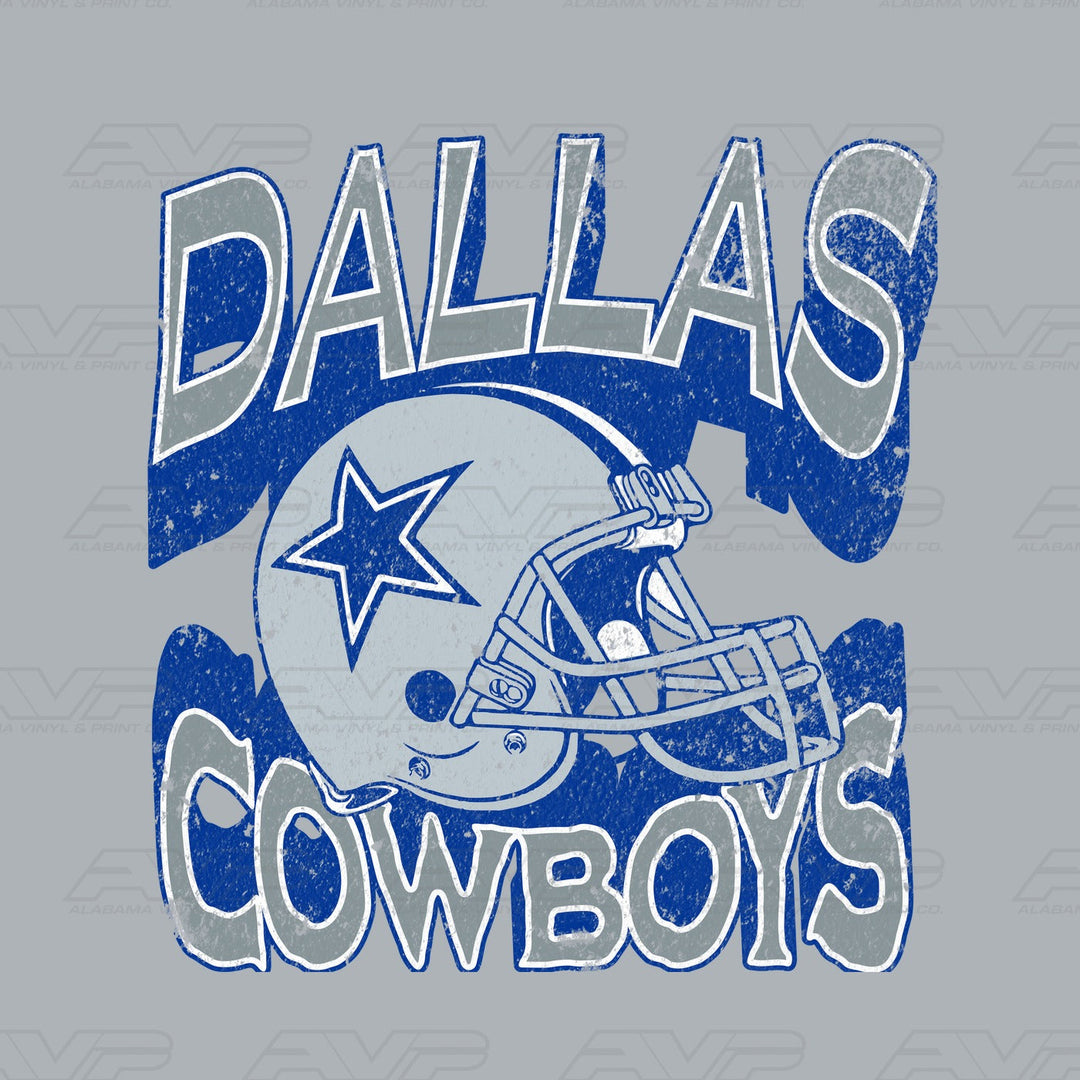 Dallas Cowboys Helmets & Heritage Alabama Vinyl & Print Co.