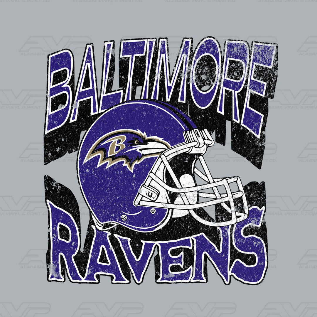 Baltimore Ravens Helmets & Heritage Alabama Vinyl & Print Co.