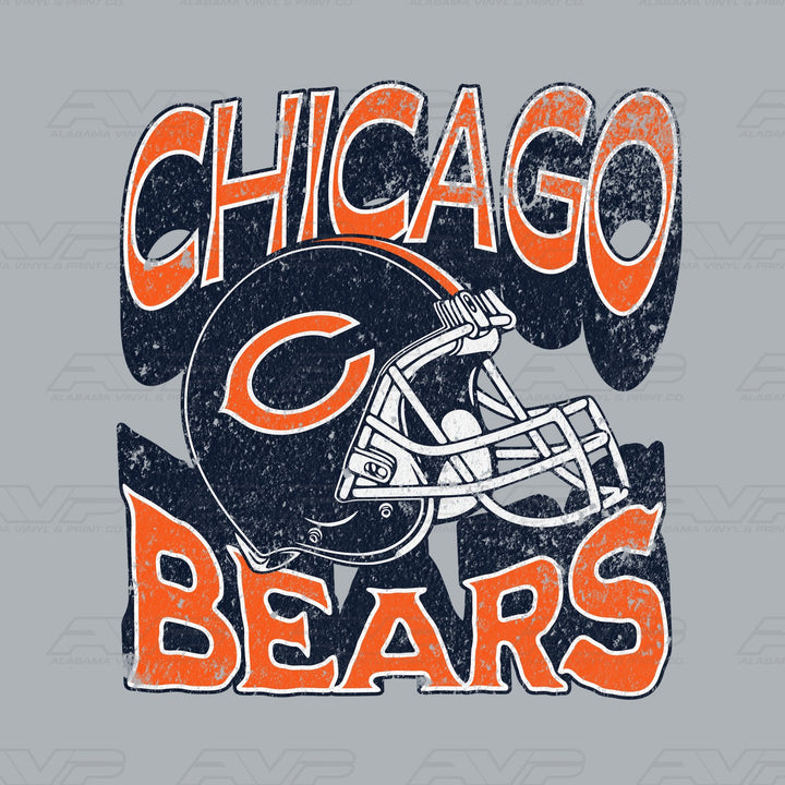 Chicago Bears Helmets & Heritage Alabama Vinyl & Print Co.