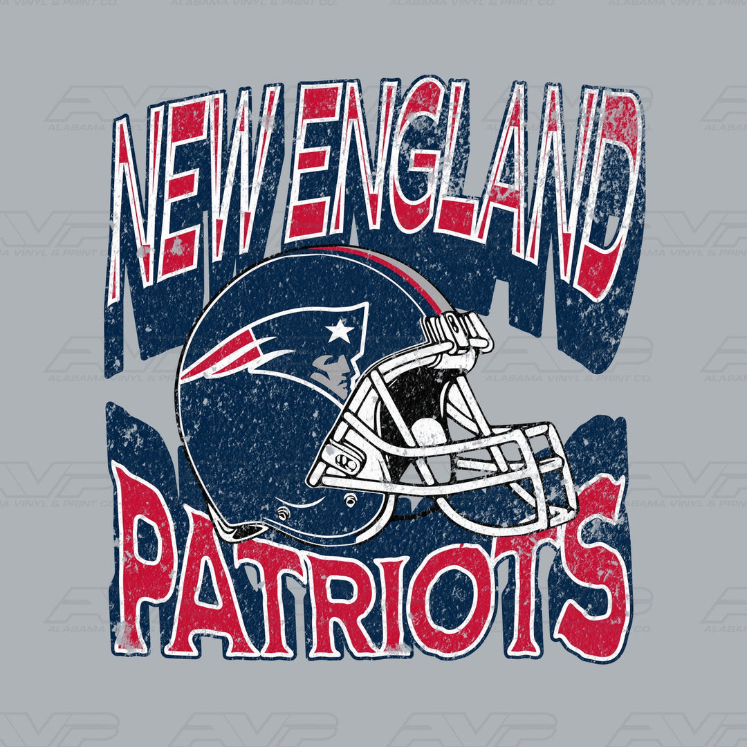 New England Patriots Helmets & Heritage Alabama Vinyl & Print Co.