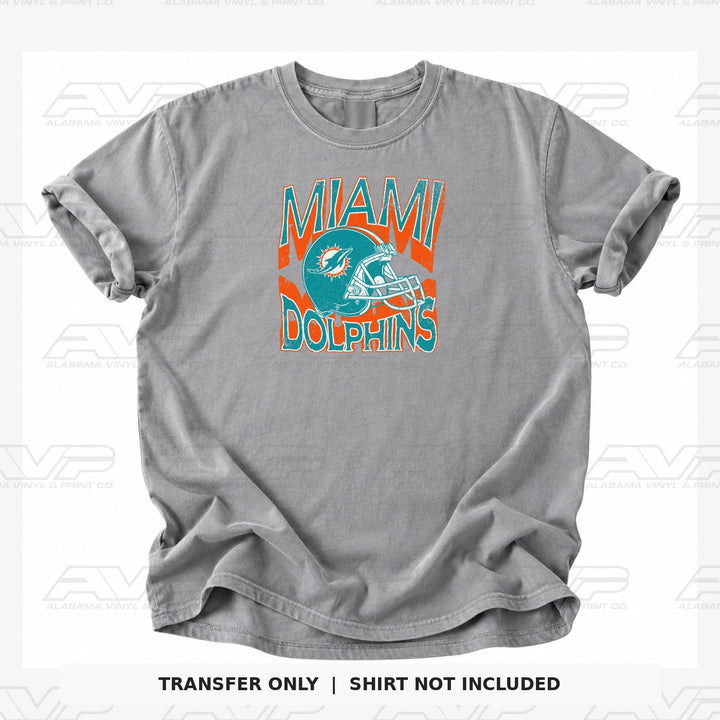 Miami Dolphins Helmets & Heritage Alabama Vinyl & Print Co.
