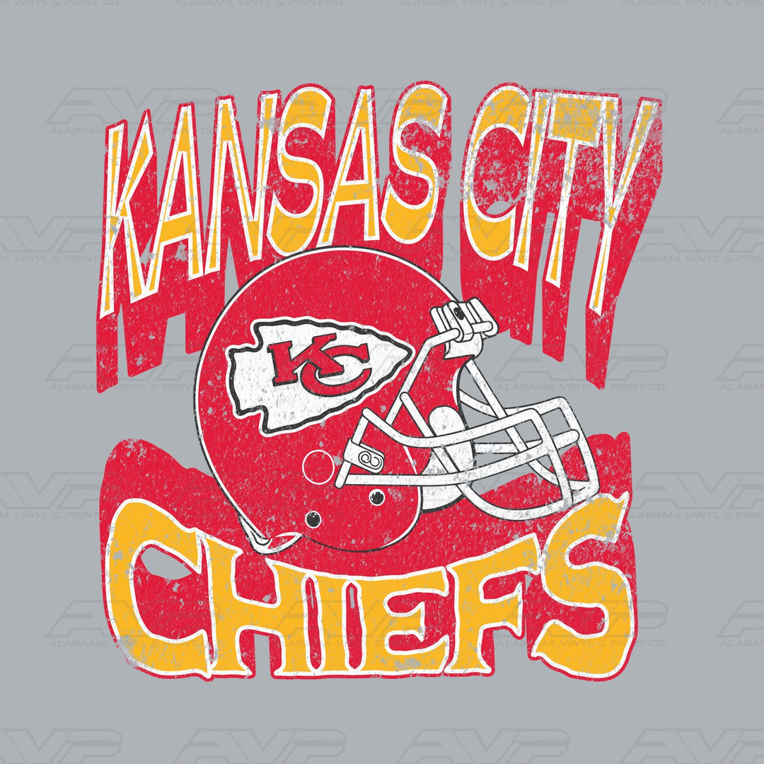 Kansas City Chiefs Helmets & Heritage Alabama Vinyl & Print Co.