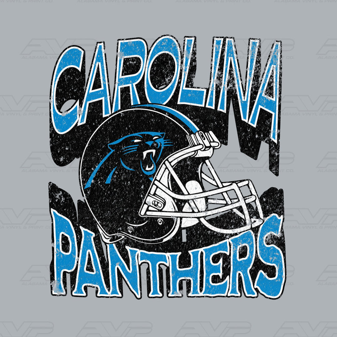 Carolina Panthers Helmets & Heritage Alabama Vinyl & Print Co.