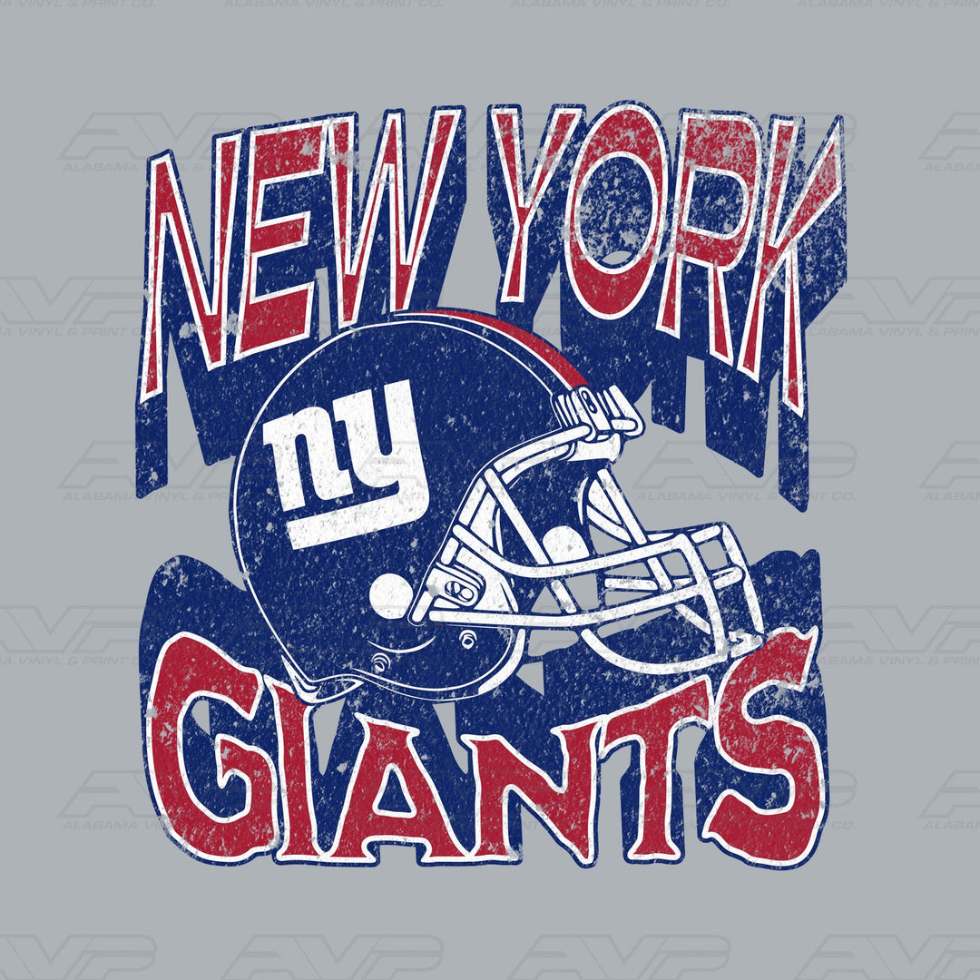 New York Giants Helmets & Heritage Alabama Vinyl & Print Co.