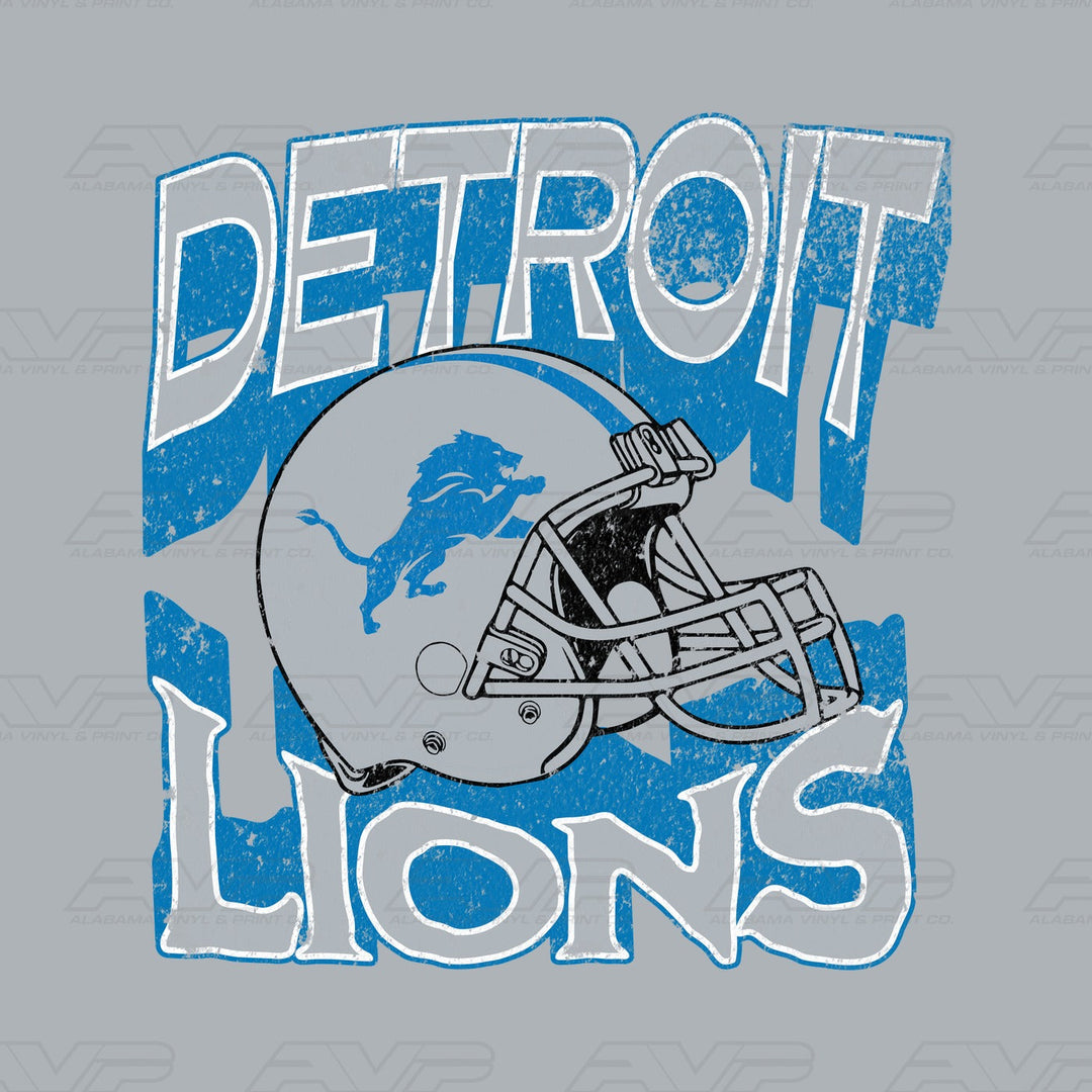 Detroit Lions Helmets & Heritage Alabama Vinyl & Print Co.