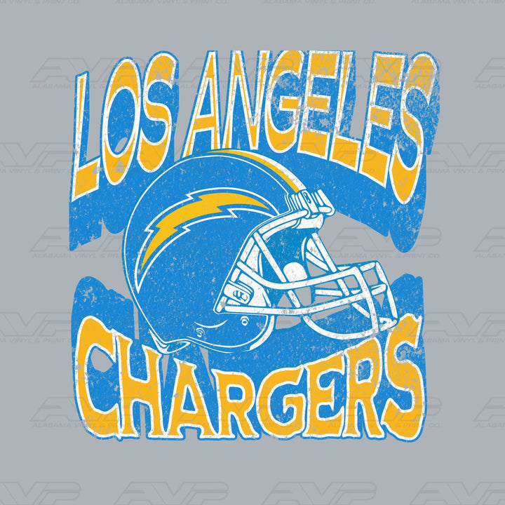 Los Angeles Chargers Helmets & Heritage Alabama Vinyl & Print Co.