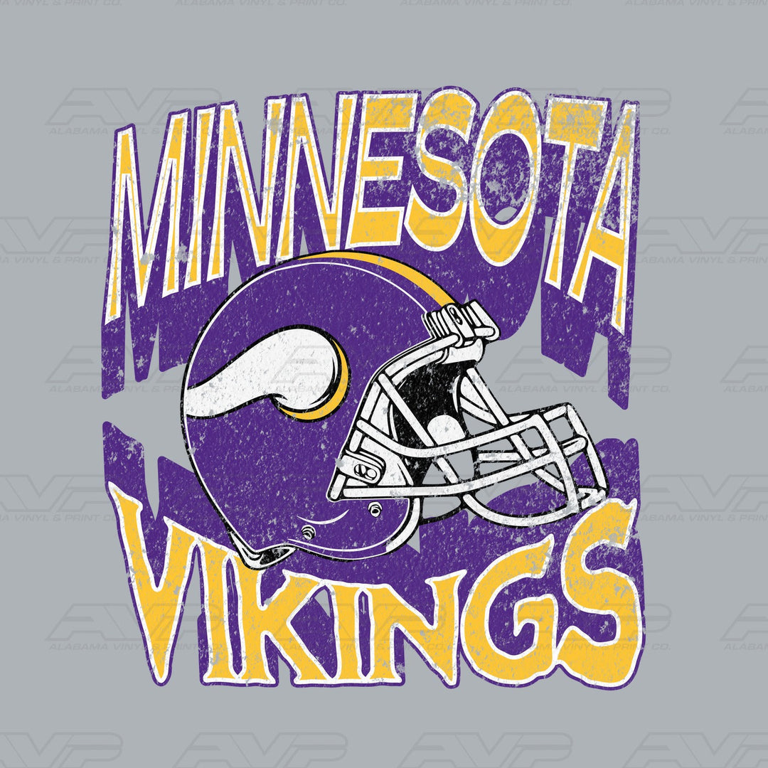 Minnesota Vikings Helmets & Heritage Alabama Vinyl & Print Co.