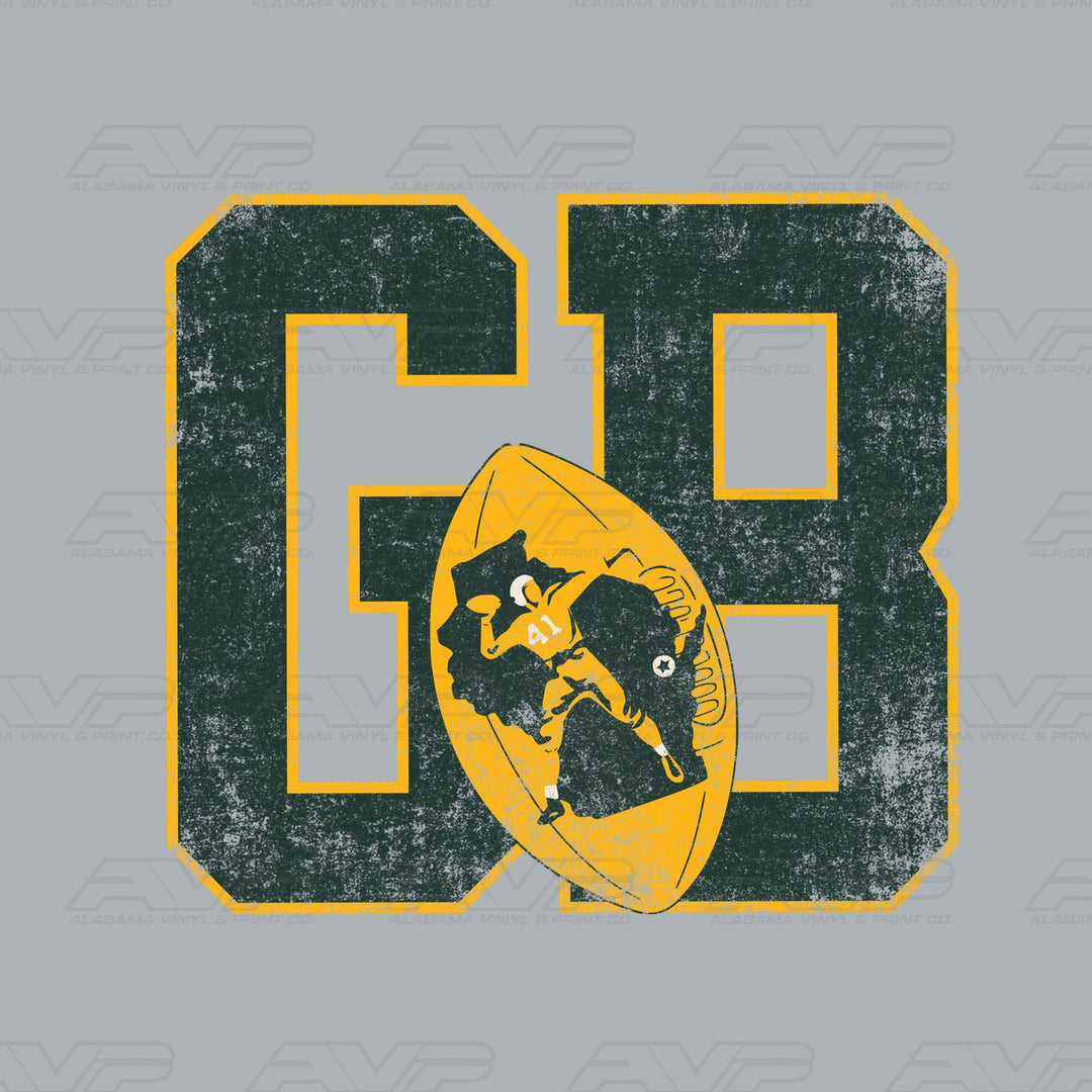 Green Bay Packers Vintage Alabama Vinyl & Print Co.