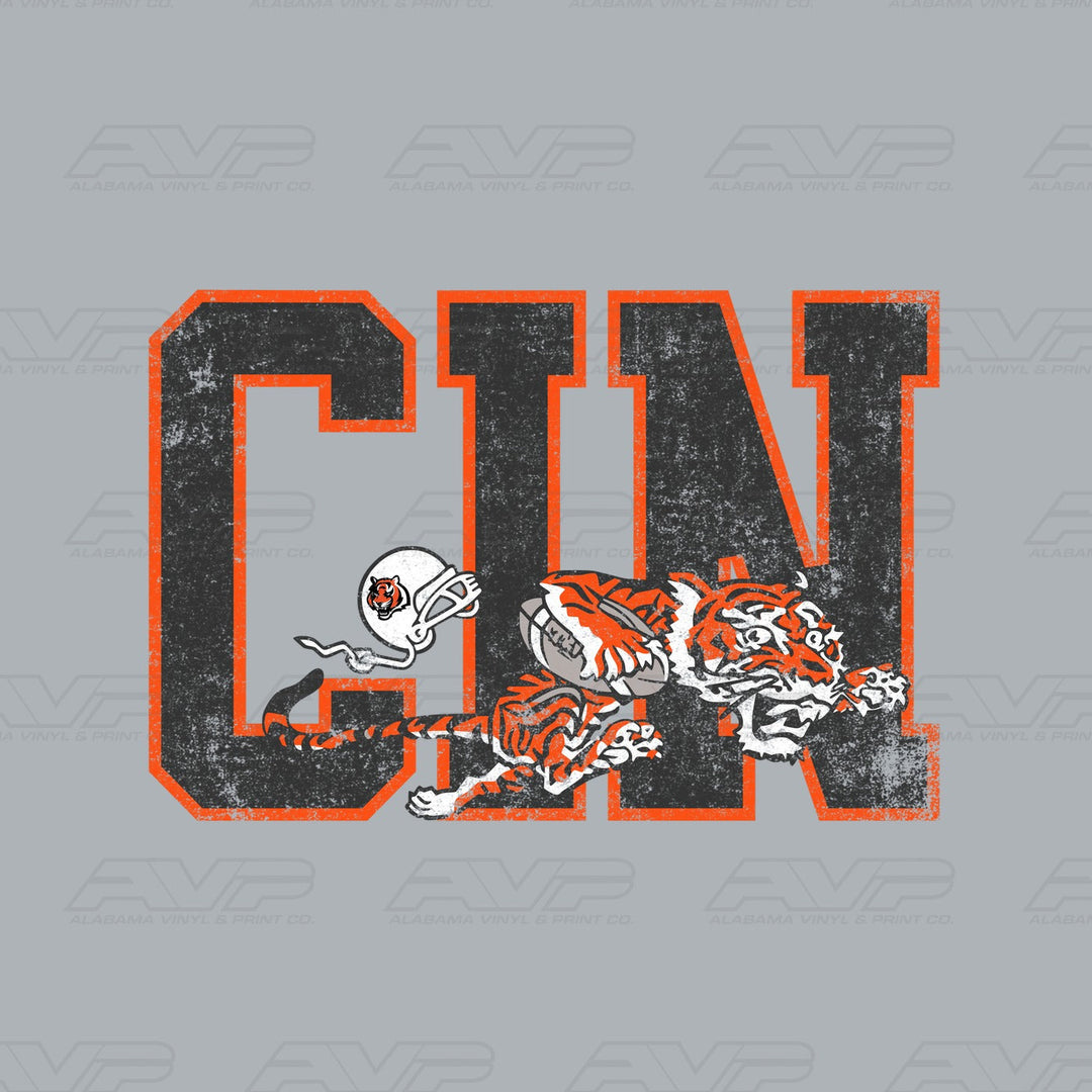 Cincinnati Bengals Vintage Alabama Vinyl & Print Co.