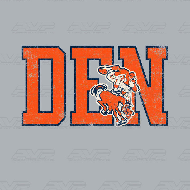 Denver Broncos Vintage Alabama Vinyl & Print Co.