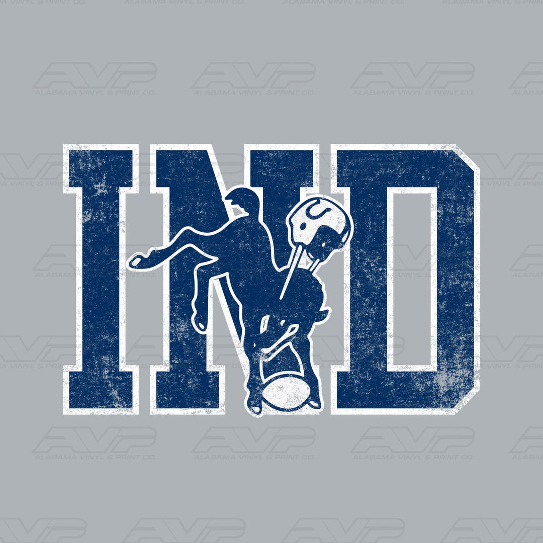 Indianapolis Colts Vintage Alabama Vinyl & Print Co.