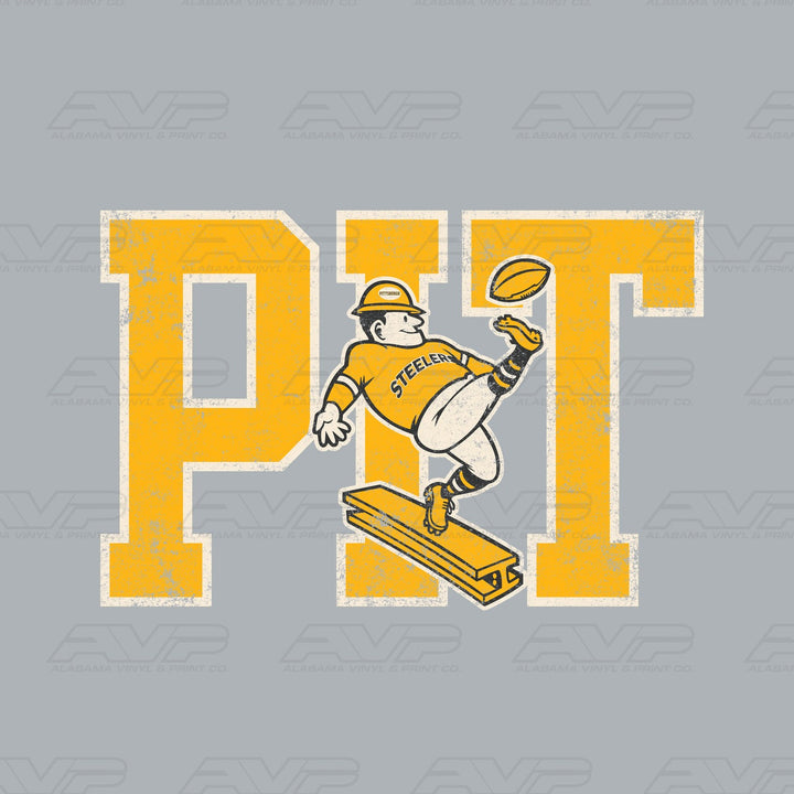 Pittsburgh Steelers Vintage Alabama Vinyl & Print Co.