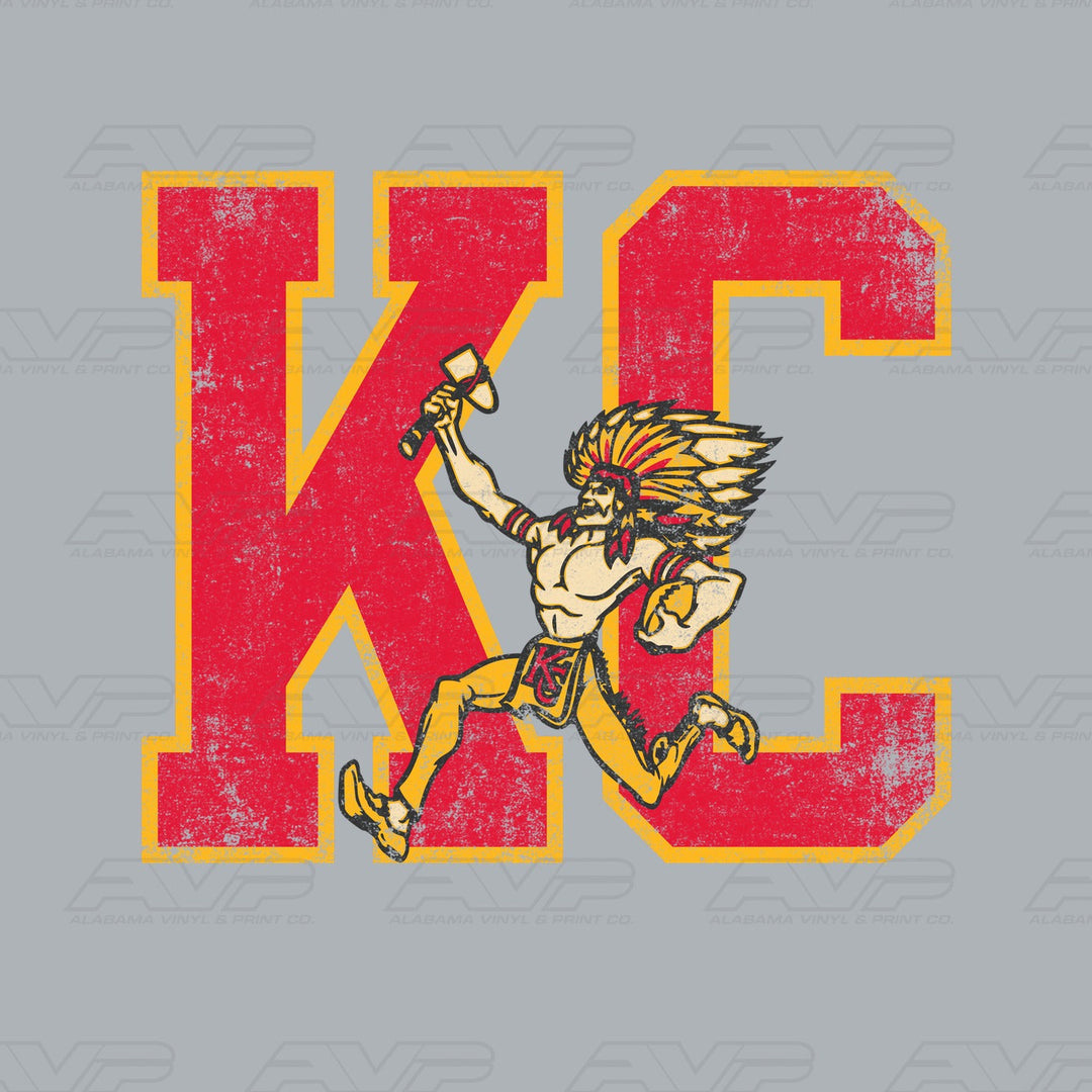 Kansas City Chiefs Vintage Alabama Vinyl & Print Co.
