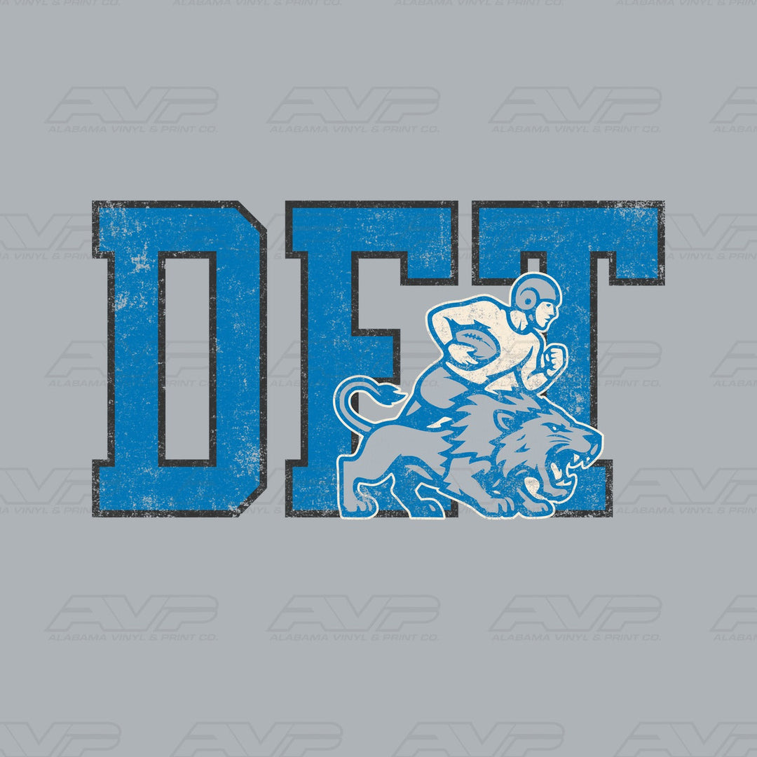 Detroit Lions Vintage Alabama Vinyl & Print Co.