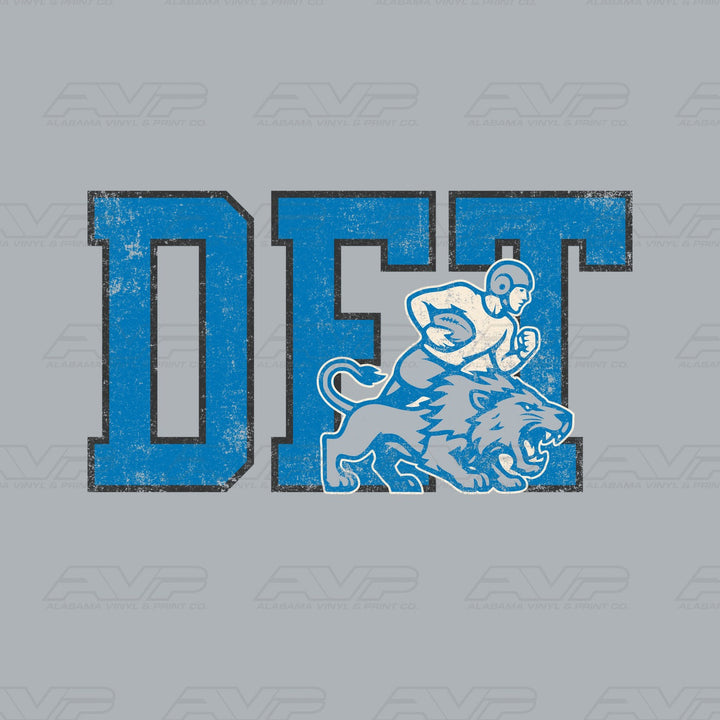 Detroit Lions Vintage Alabama Vinyl & Print Co.