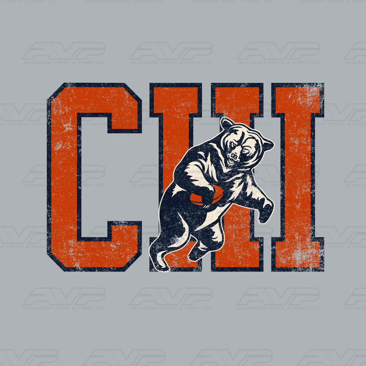 Chicago Bears Vintage Alabama Vinyl & Print Co.