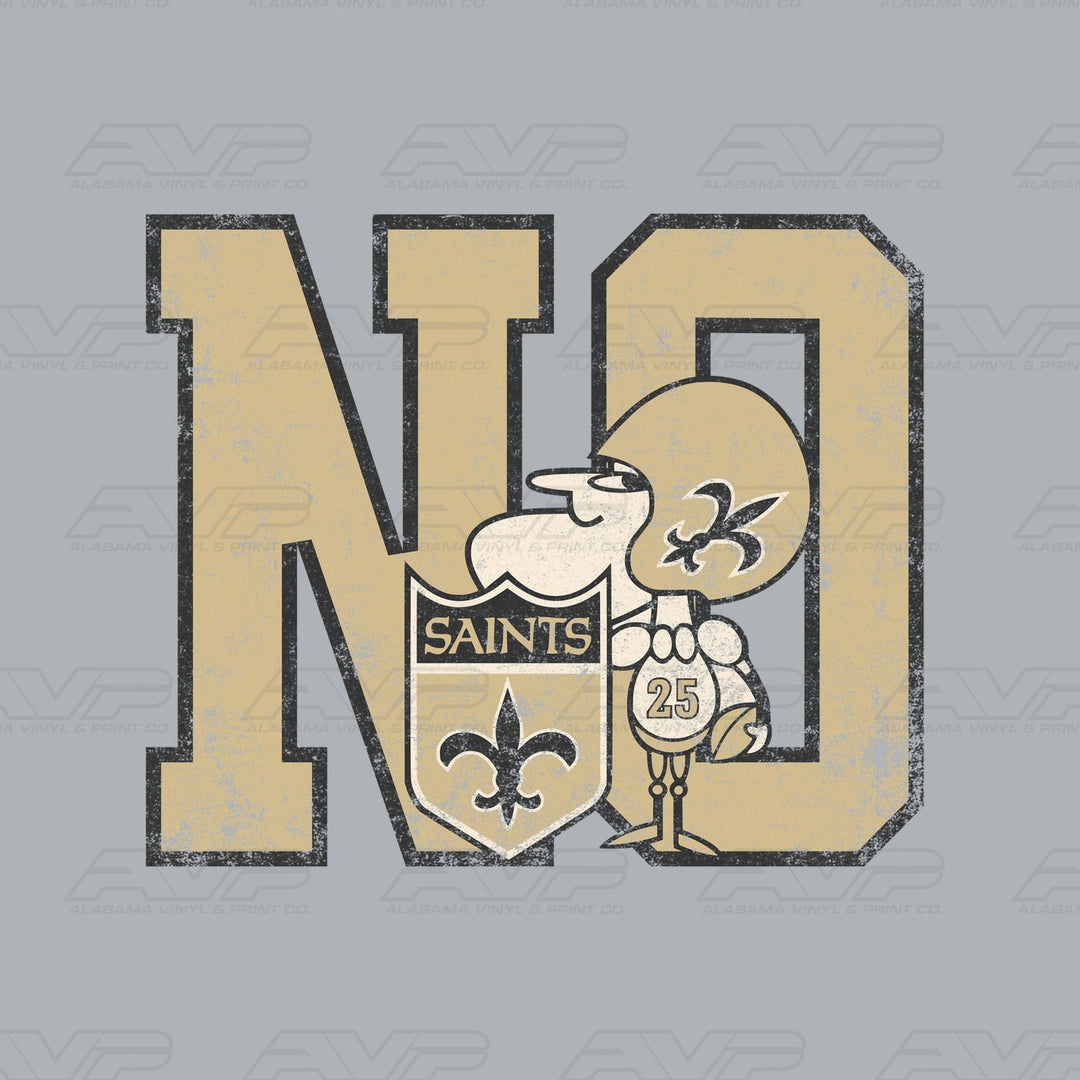 New Orleans Saints Vintage Alabama Vinyl & Print Co.