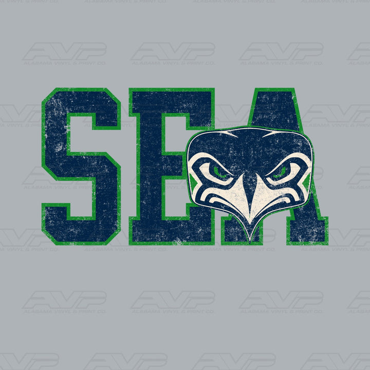 Seattle Seahawks Vintage Alabama Vinyl & Print Co.