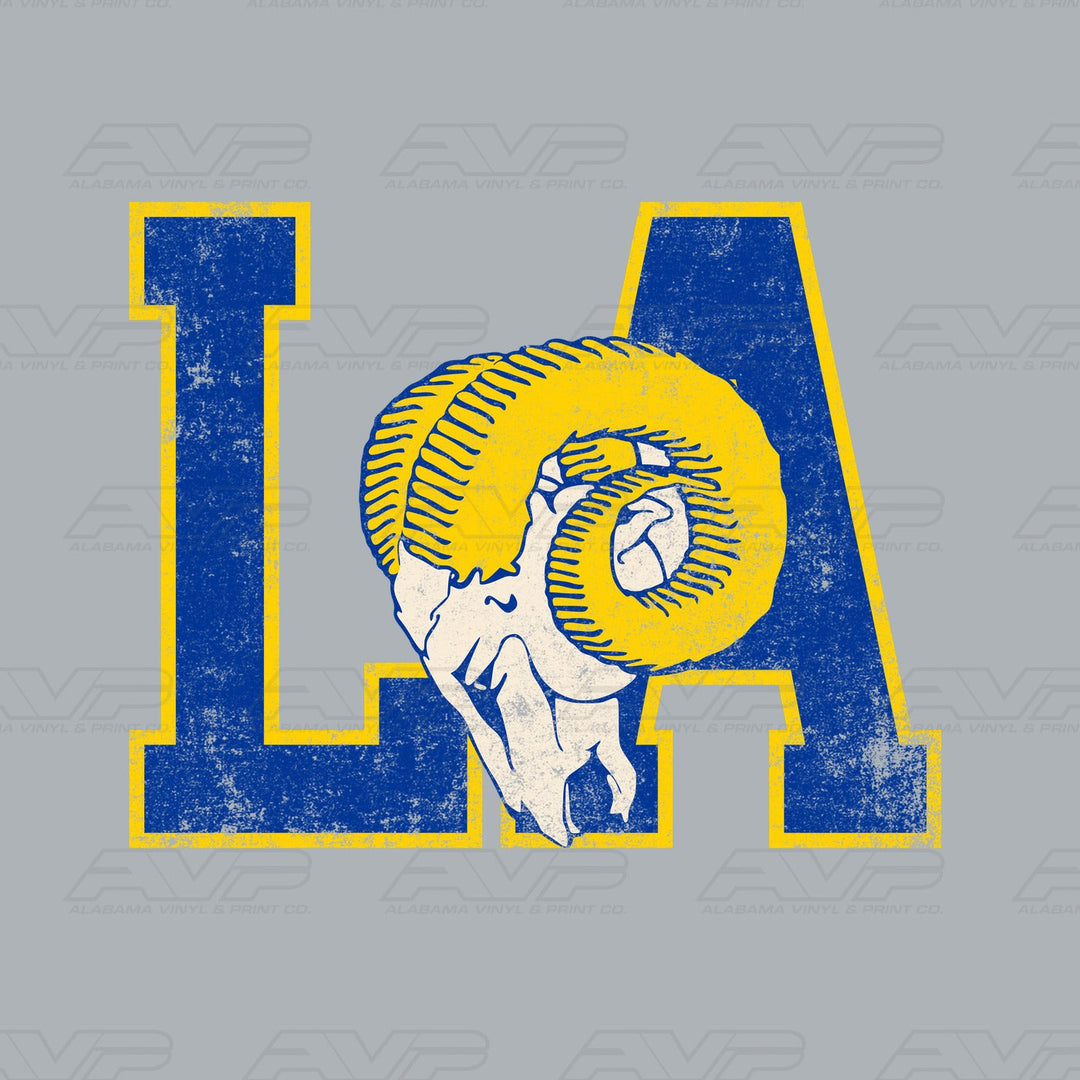 Los Angeles Rams Vintage Alabama Vinyl & Print Co.