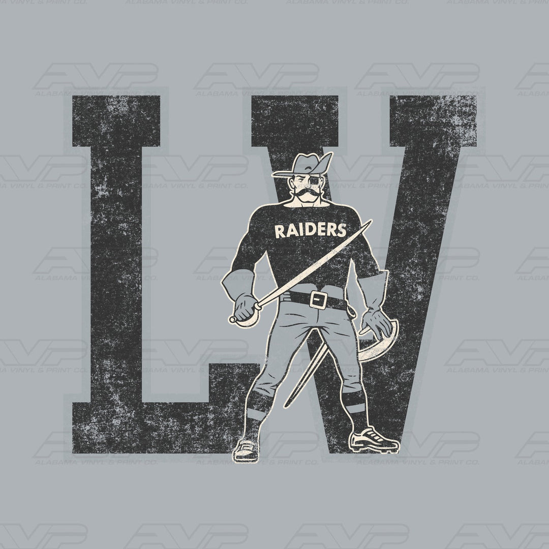 Las Vegas Raiders Vintage Alabama Vinyl & Print Co.