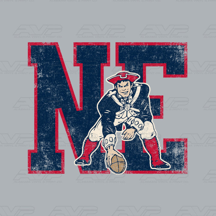 New England Patriots Vintage Alabama Vinyl & Print Co.
