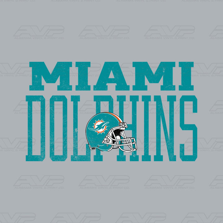Miami Dolphins Varsity Font Alabama Vinyl & Print Co.
