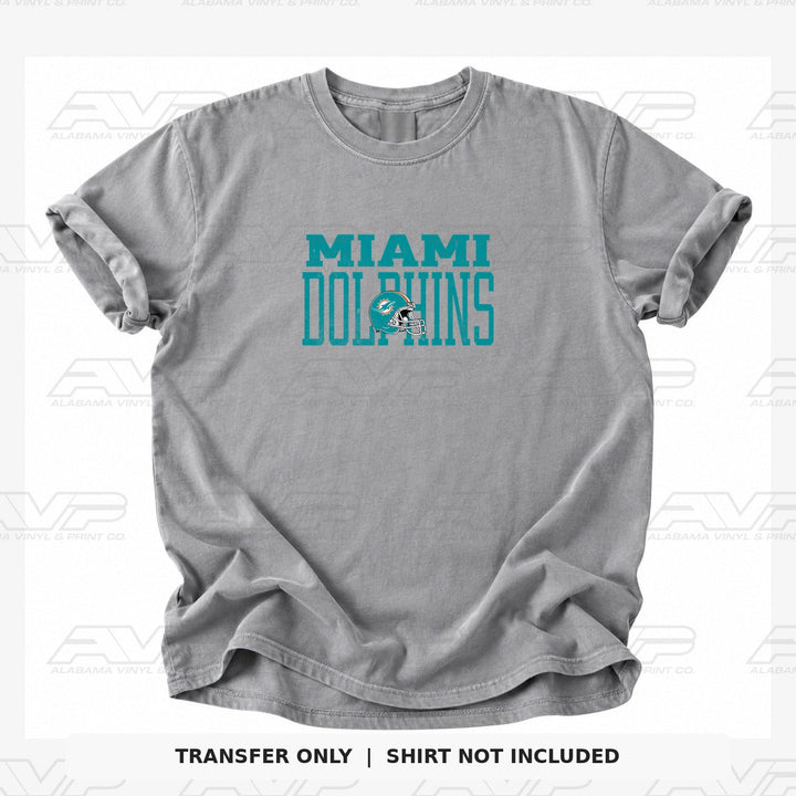 Miami Dolphins Varsity Font Alabama Vinyl & Print Co.